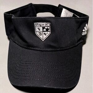 Adidas Oregon SC 78 Soccer Visor Hat Black Adjustable Cotton RN119208
